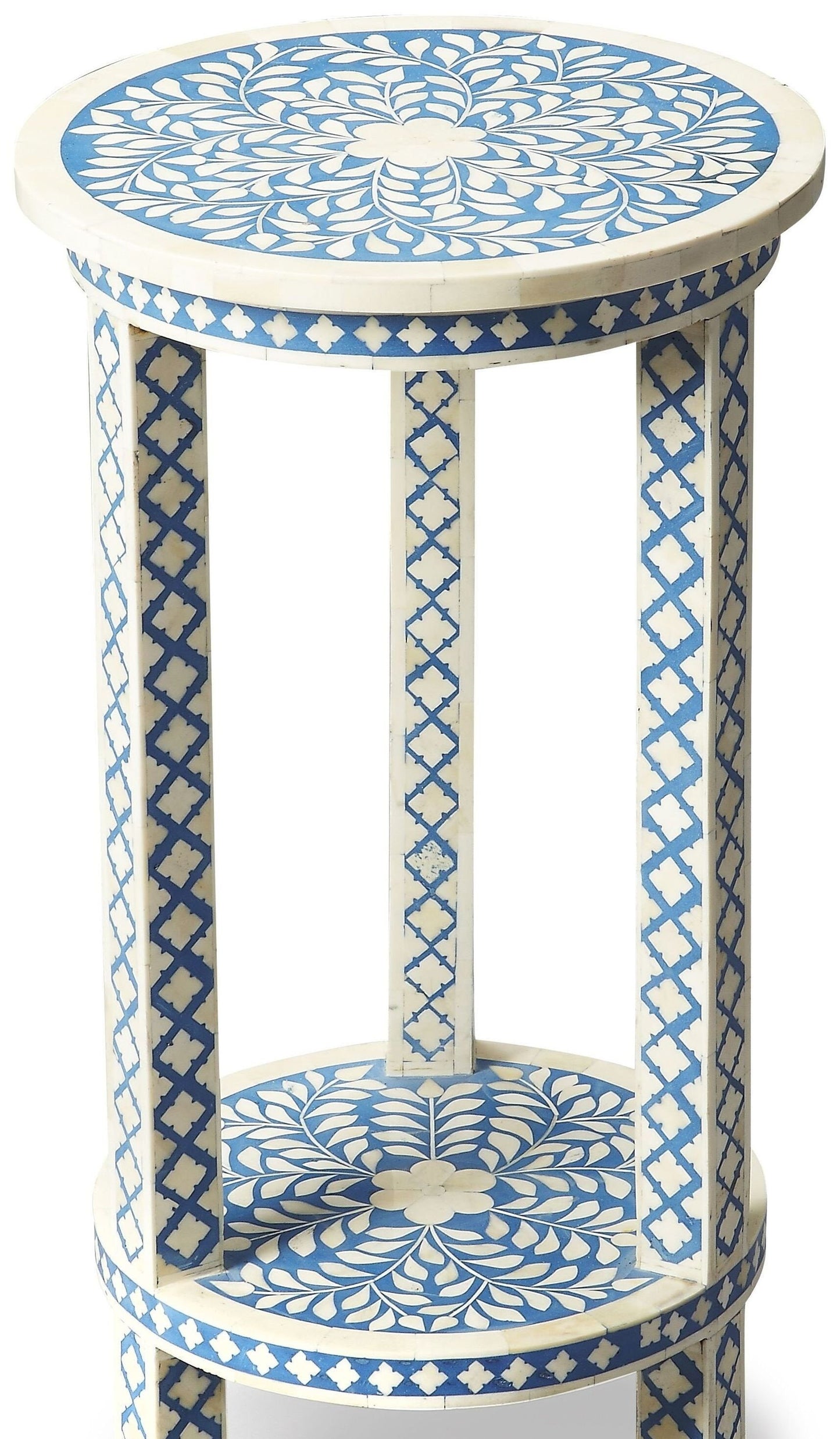 Table d’extrémité d’incrustation d’os faite à la main, table d’appoint, table centrale, table de tambour, tabouret latéral, meubles d’incrustation d’os, meubles anciens d’incrustation d’os en bois