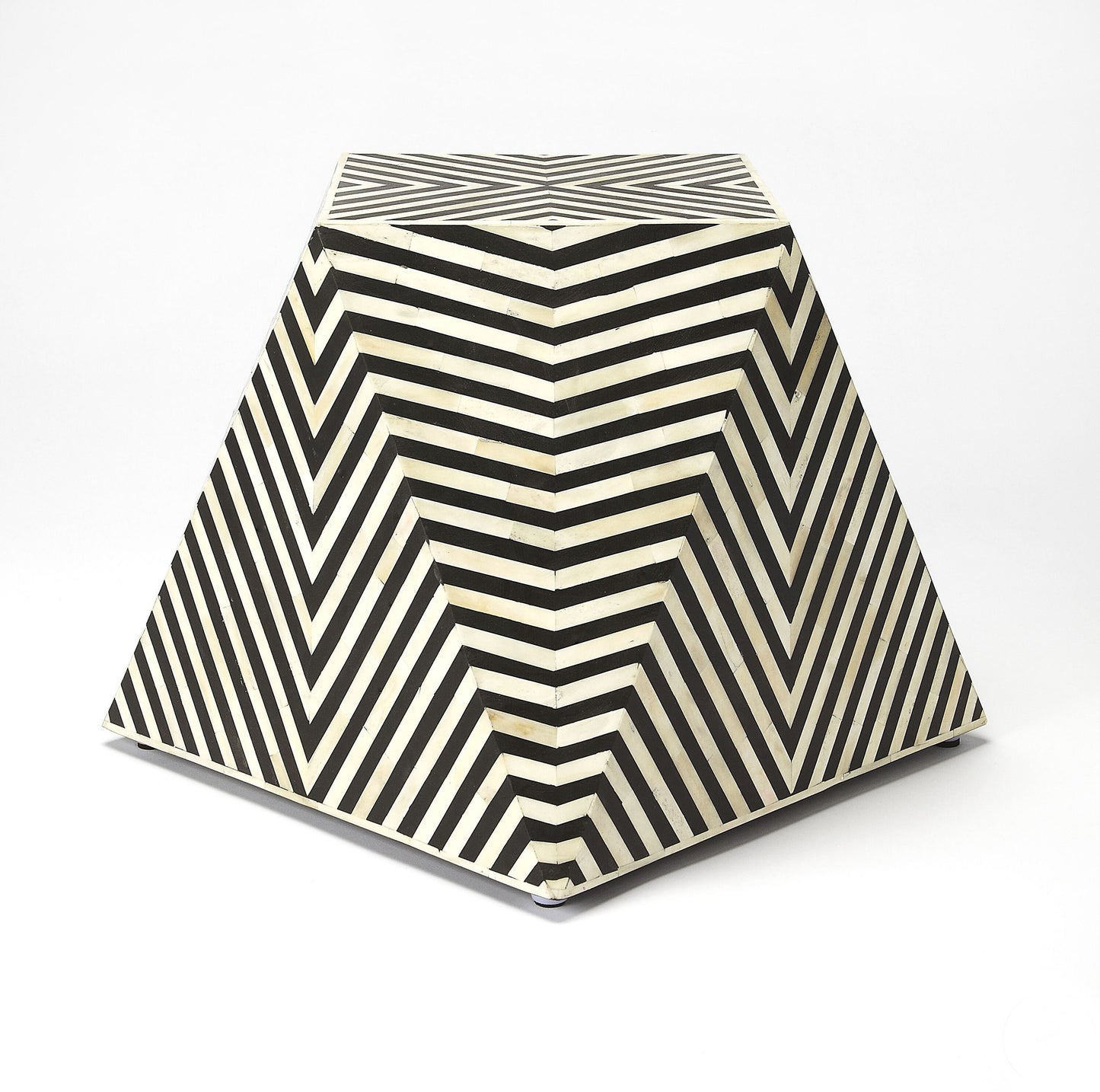 Table d'appoint avec incrustation d'os