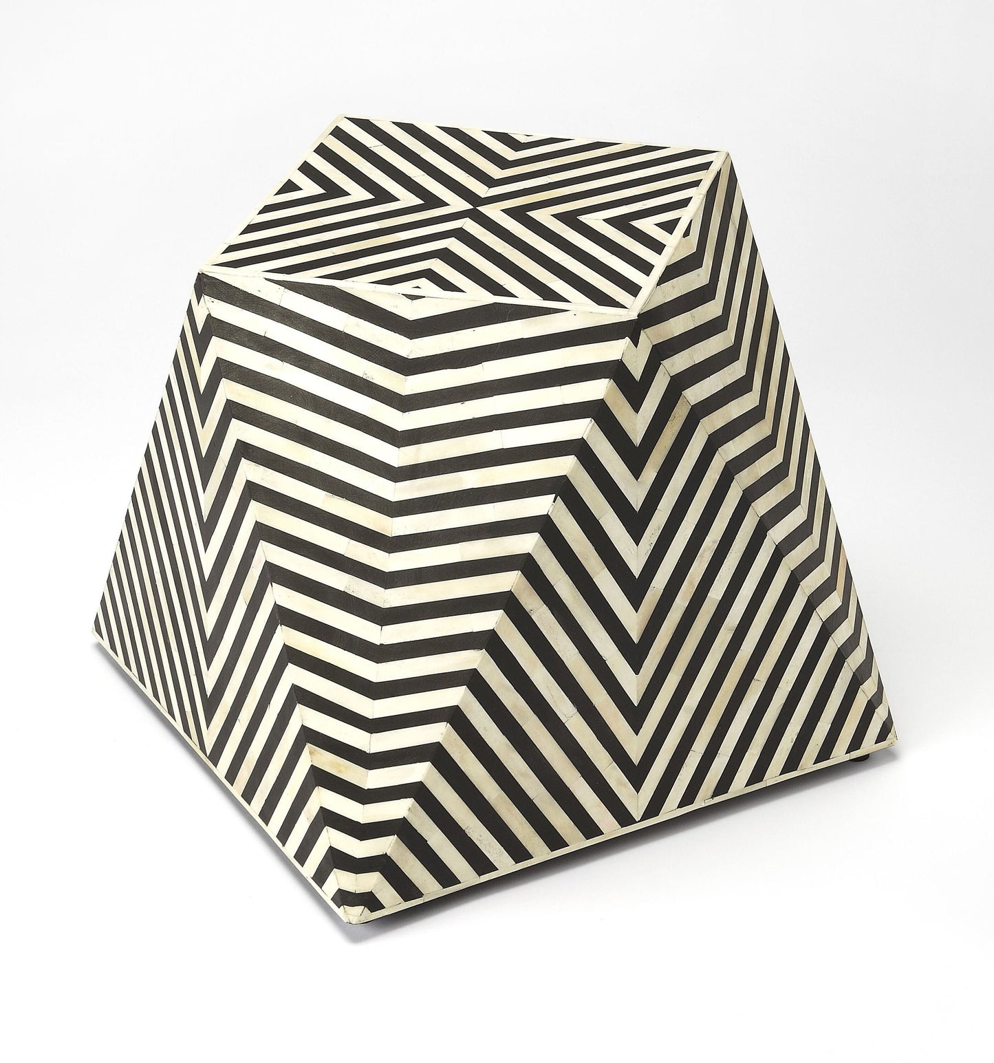 Table d'appoint avec incrustation d'os