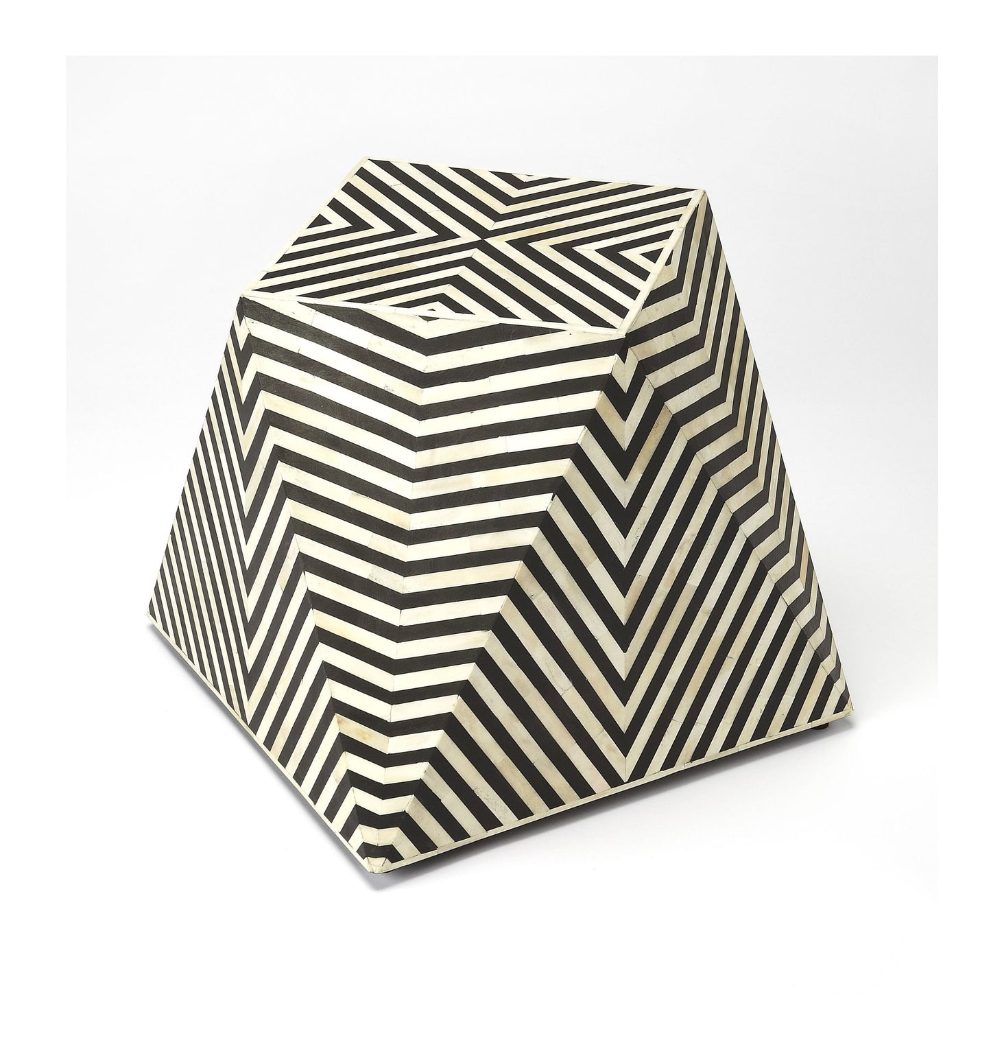 Table d'appoint avec incrustation d'os