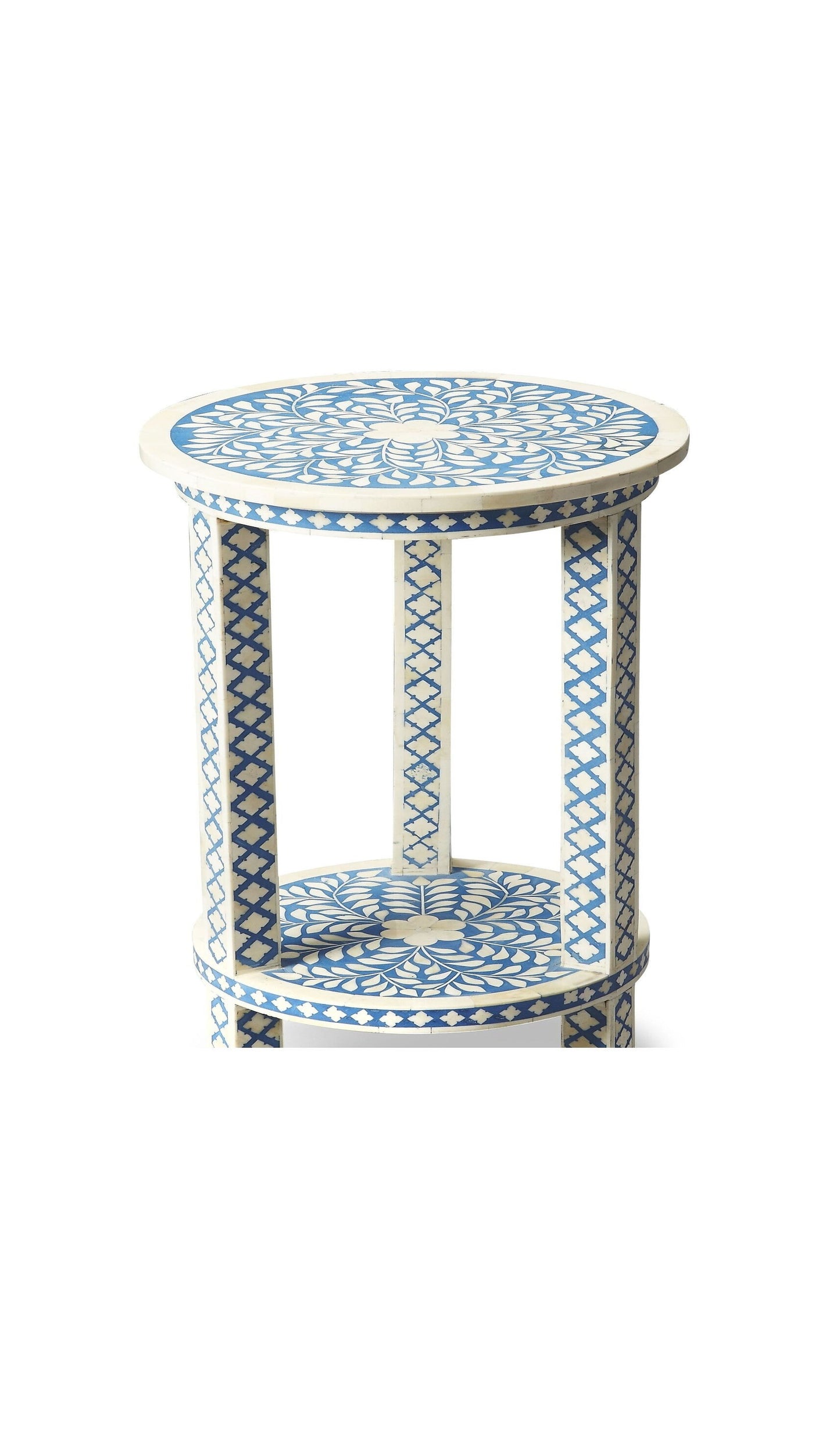 Table d’extrémité d’incrustation d’os faite à la main, table d’appoint, table centrale, table de tambour, tabouret latéral, meubles d’incrustation d’os, meubles anciens d’incrustation d’os en bois