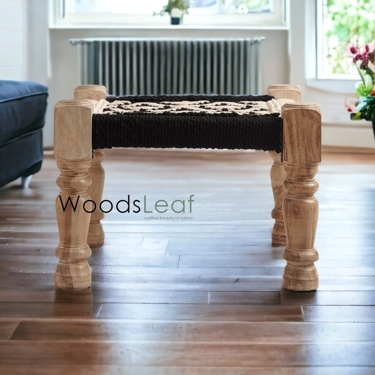 Charpai Khat indien en bois pour s'asseoir, ensemble de canapé de décoration intérieure, meubles faits à la main pour le salon, Table de canapé indienne Desi