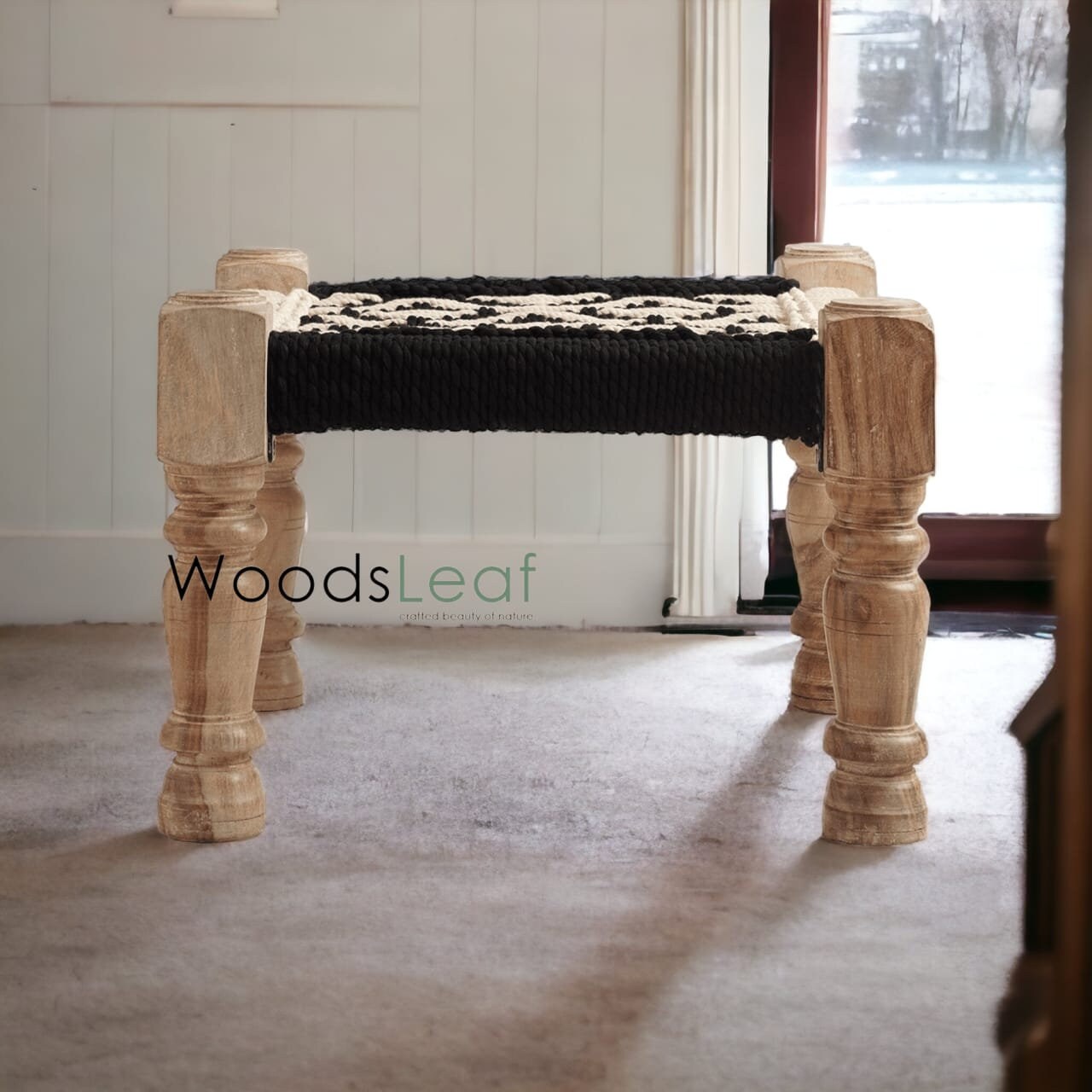 Charpai Khat indien en bois pour s'asseoir, ensemble de canapé de décoration intérieure, meubles faits à la main pour le salon, Table de canapé indienne Desi