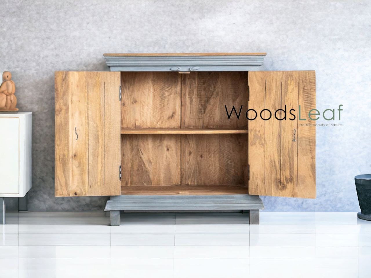 Armoire Jali de panneau latéral antique en bois, panneau latéral d’armoire sculpté, meubles de salon, grande armoire sculptée à la main, décor artistique