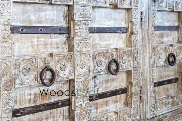Armoire latérale antique en bois, planche latérale d’armoire sculptée, meubles de salon, grande armoire sculptée à la main, décor artistique