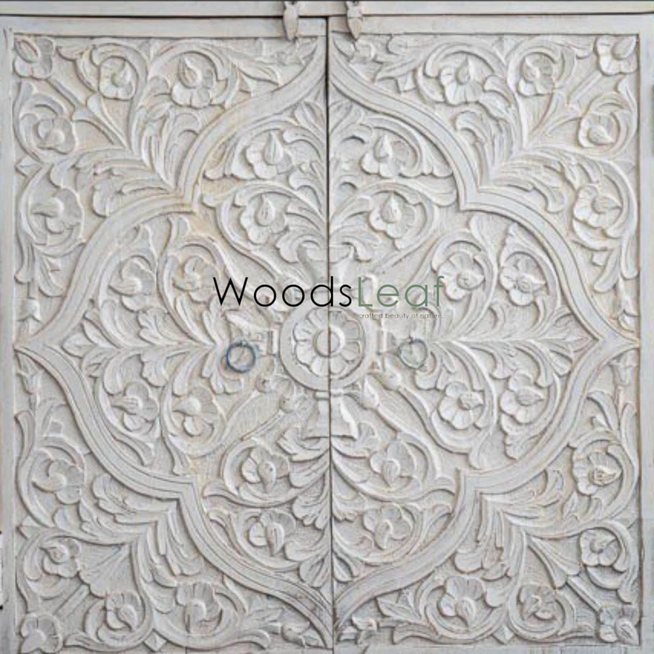 Buffet en bois fait à la main, unités de rangement d’armoires, finition en bois massif indien en détresse, meubles de chambre à coucher de salon, grand buffet