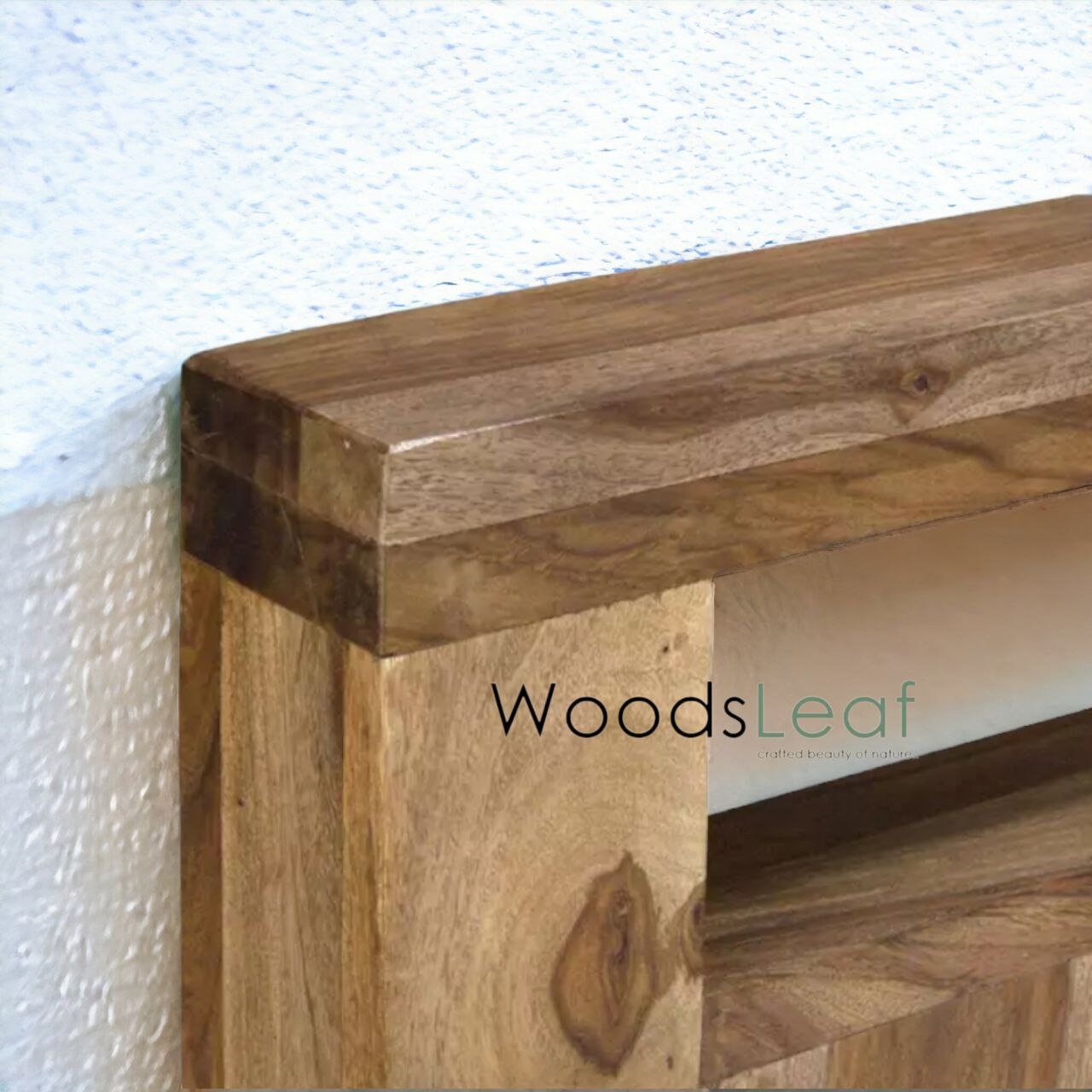 Lit en bois massif fait à la main | Lit à panneaux | Tête de lit en bois massif | Tête de lit à panneaux | Lit de taille personnalisée | Finition naturelle
