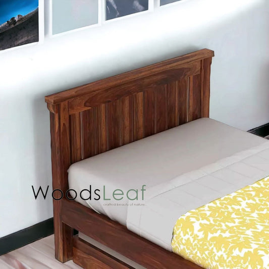 Lit en bois massif fait à la main | Panneau de volet | Tête de lit en bois massif | Panneau de tête de panneau de volet | Lit de taille personnalisée | Finition naturelle