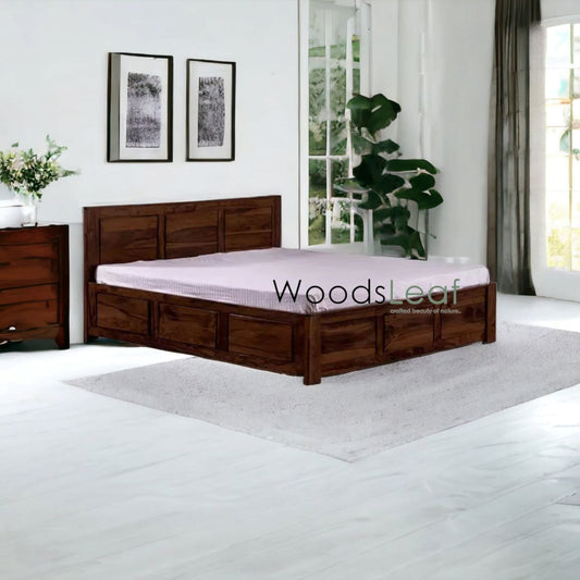 Lit en bois massif fait à la main | Lit à panneaux | Tête de lit en bois massif | Tête de lit à panneaux | Lit de taille personnalisée | Finition naturelle