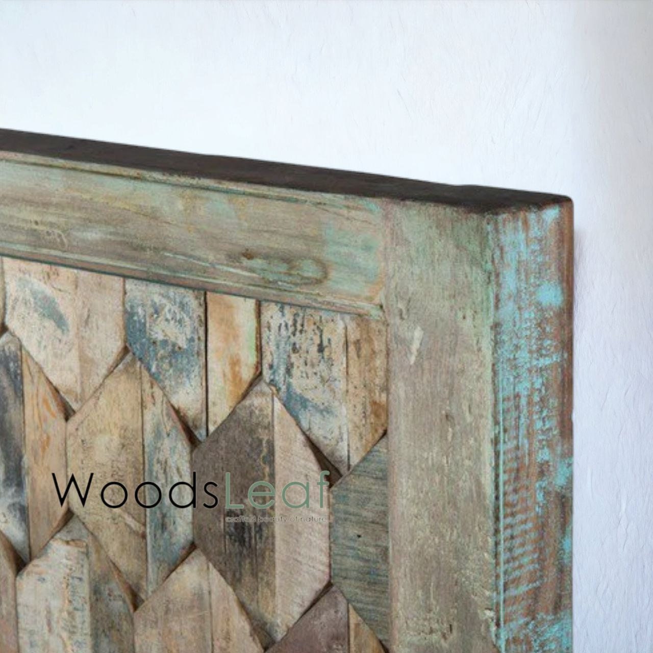 Lit en bois massif fait à la main | Lit à panneaux | Tête de lit en bois massif | Tête de lit à panneaux | Lit de taille personnalisée | Bois rustique au fini naturel