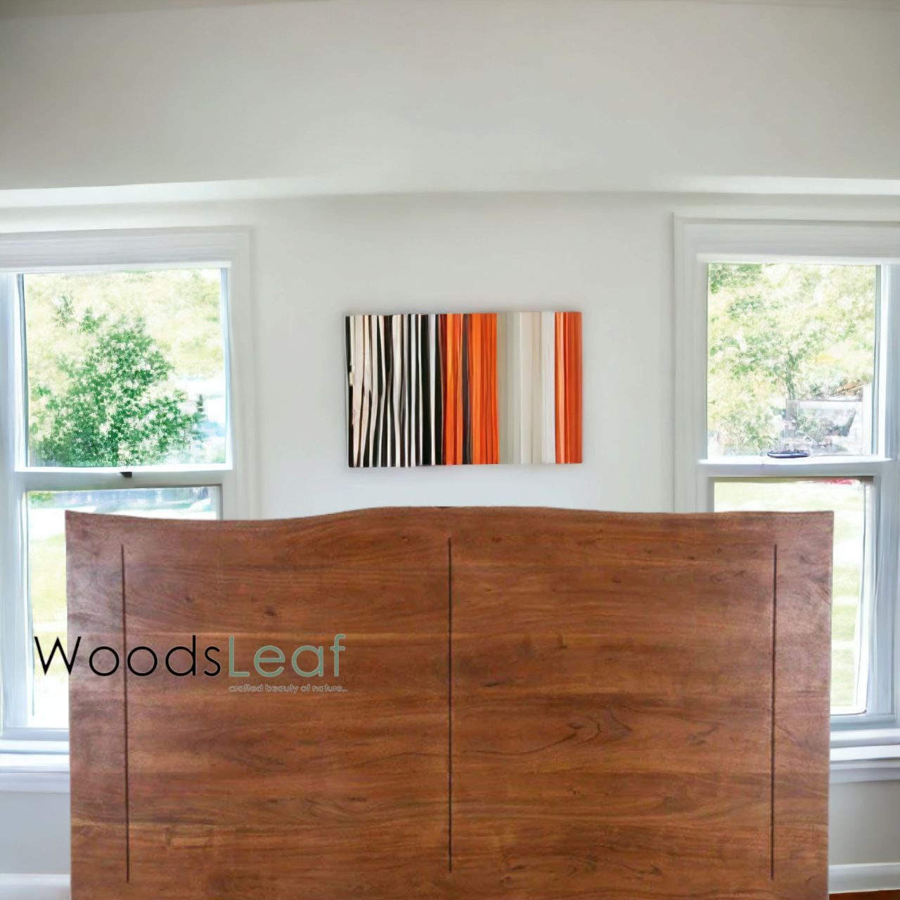 Lit en bois massif fait à la main | Lit à panneaux | Tête de lit en bois massif | Tête de lit à panneaux | Lit de taille personnalisée | Finition naturelle