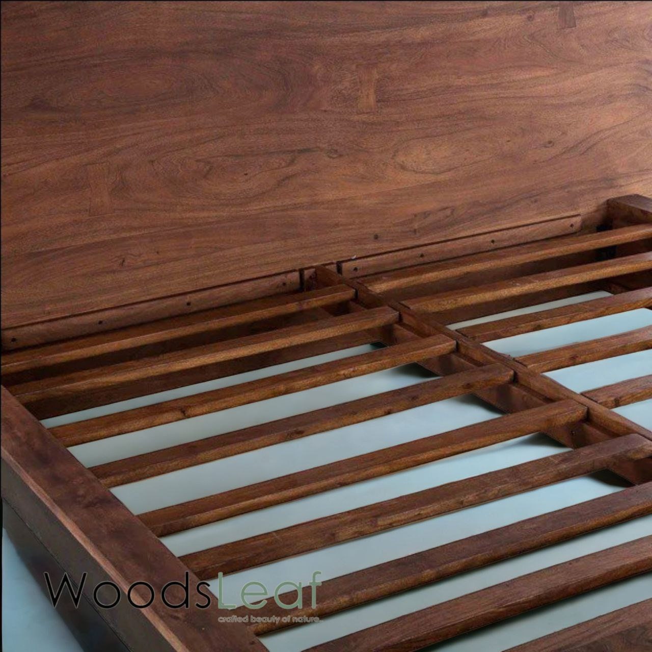 Lit en bois massif fait à la main | Lit à panneaux | Tête de lit en bois massif | Tête de lit à panneaux | Lit de taille personnalisée | Finition naturelle