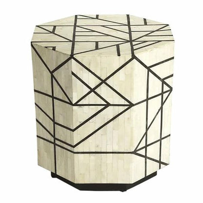 Kiara Bone Inlay Side Table