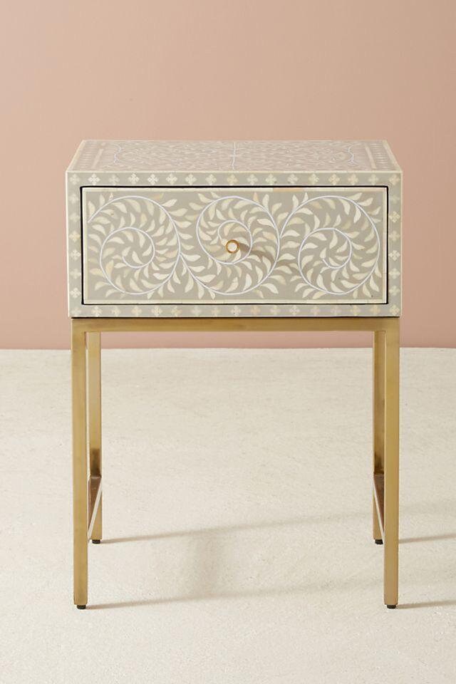 Bonnie Bone Inlay Nightstand