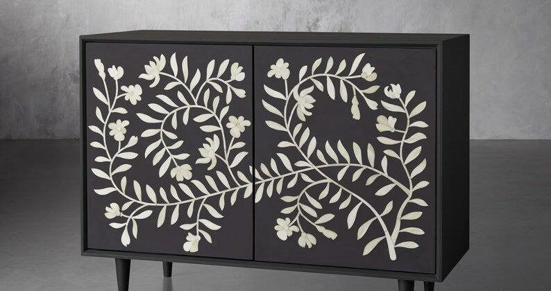 Ethan Bone Inlay Cabinet