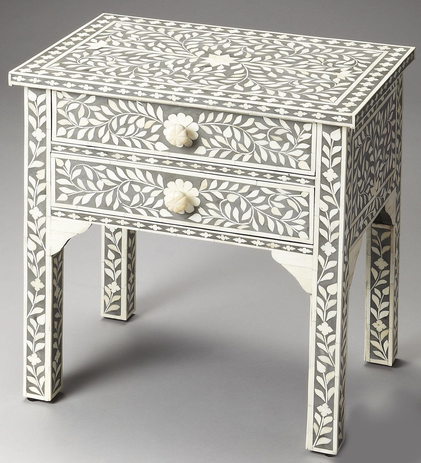 Aubrey Bone Inlay Nightstand