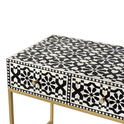 Iliad Bone Inlay Console Table