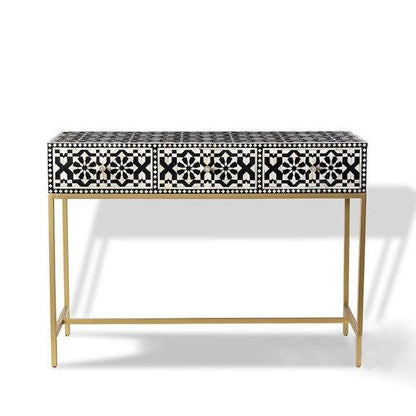 Iliad Bone Inlay Console Table