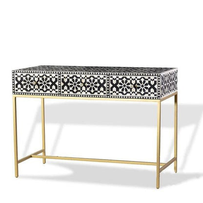 Iliad Bone Inlay Console Table