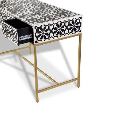 Iliad Bone Inlay Console Table