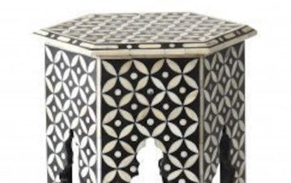 Akela Bone Inlay End Table