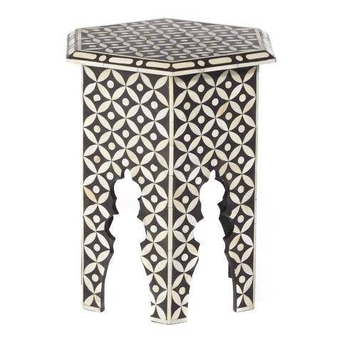 Akela Bone Inlay End Table