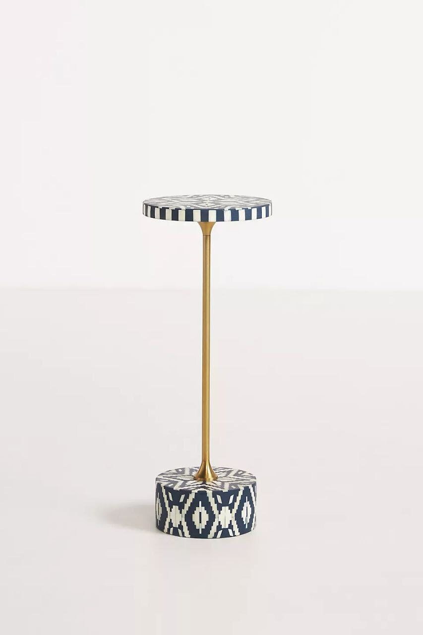 Anais Bone Inlay Side Table