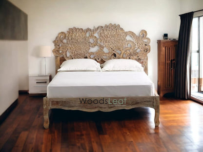 Elara Solid Wood Bed