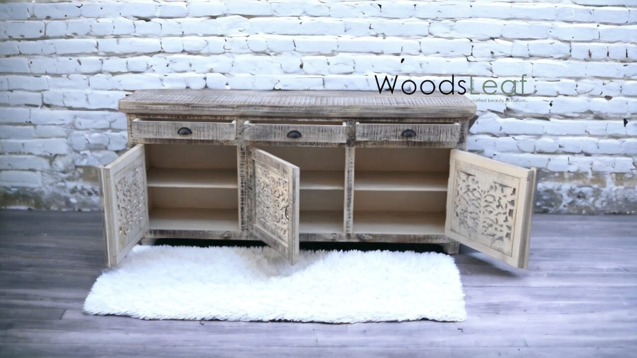 Yaret Solid Wood Cabinet