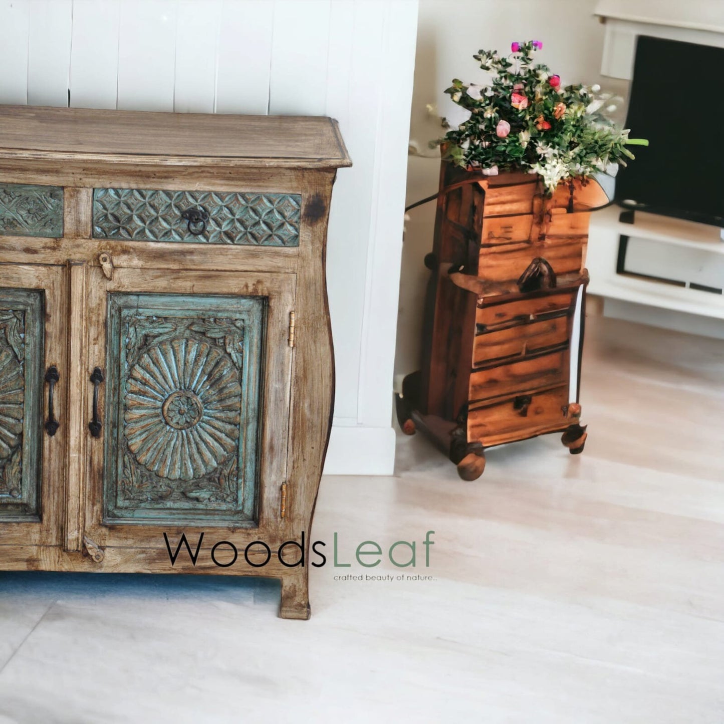 Viola Solid Wood Cabinet