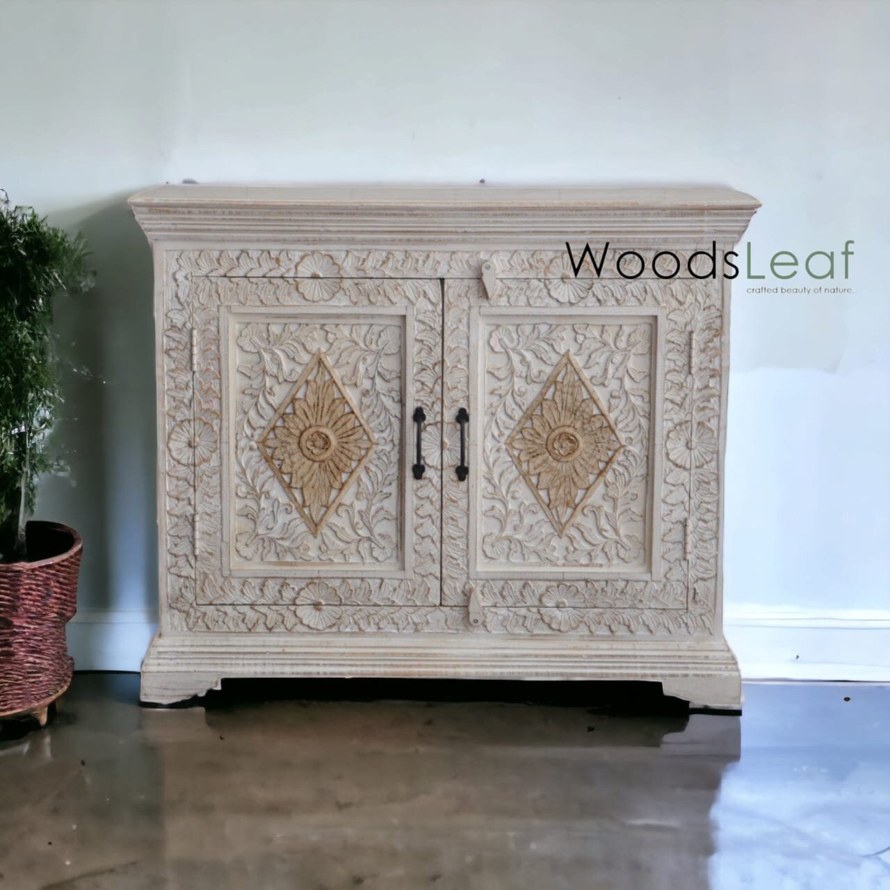 Nicholas Solid Wood Cabinet