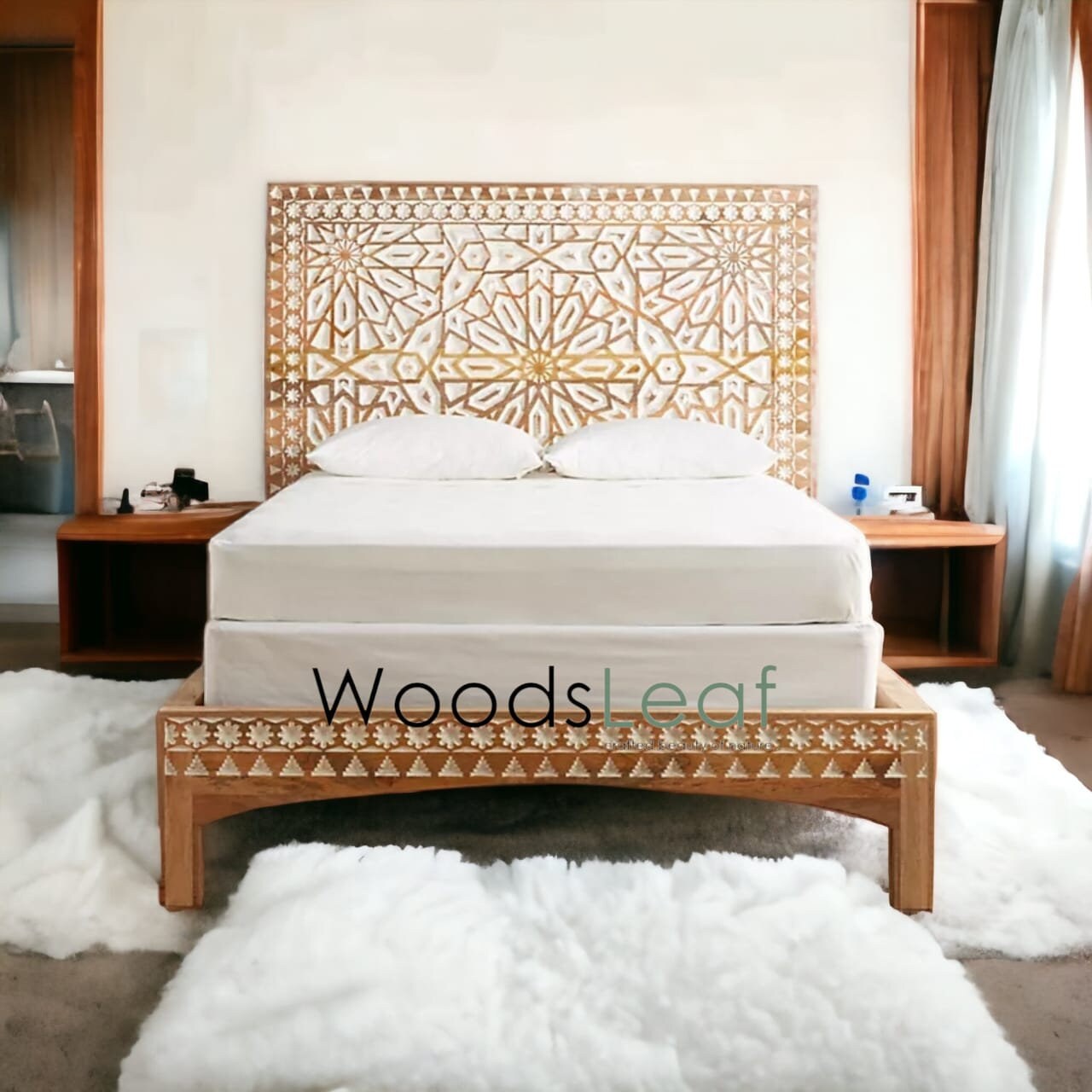 Daisy Solid Wood Bed