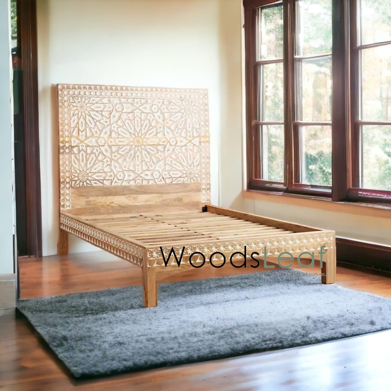 Daisy Solid Wood Bed