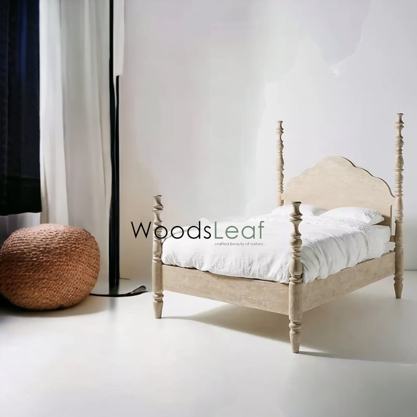 Jodie Solid Wood Bed