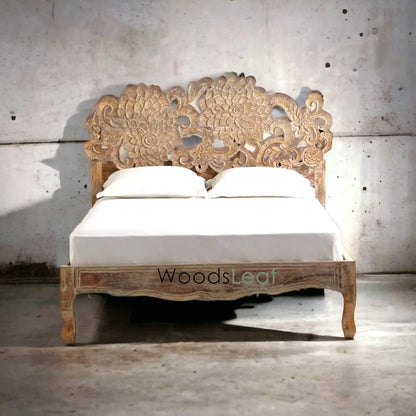 Elara Solid Wood Bed