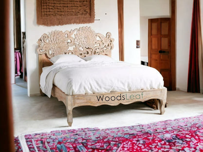 Elara Solid Wood Bed