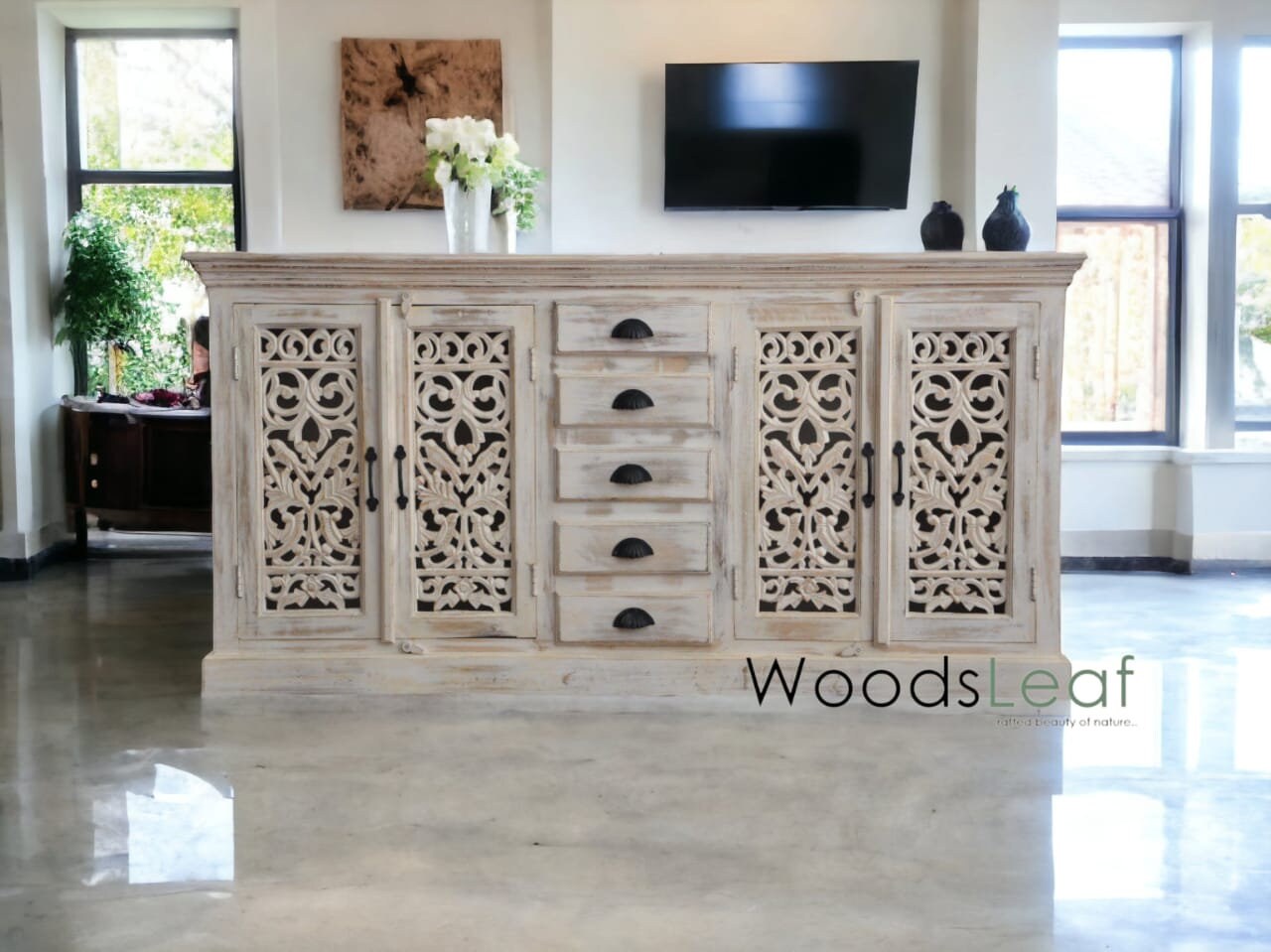 Adrian Solid Wood Cabinet