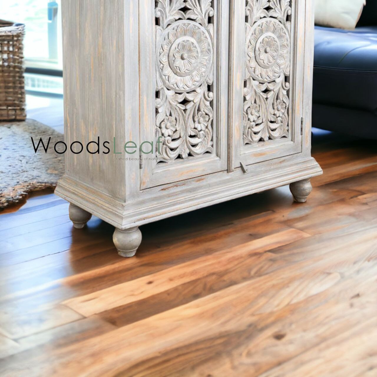 Larissa Hand Carved Cabinet