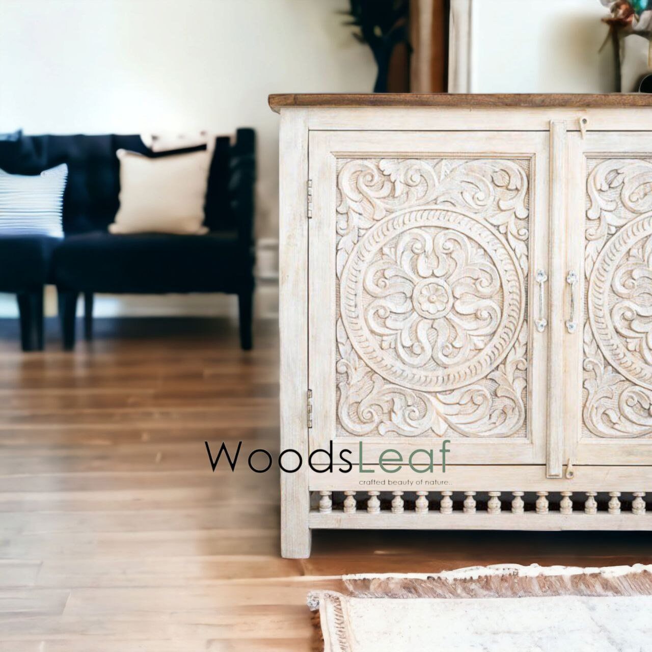 Jonathan Solid Wood Cabinet