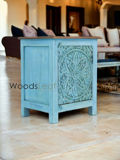 Azara Hand Carved Bedside