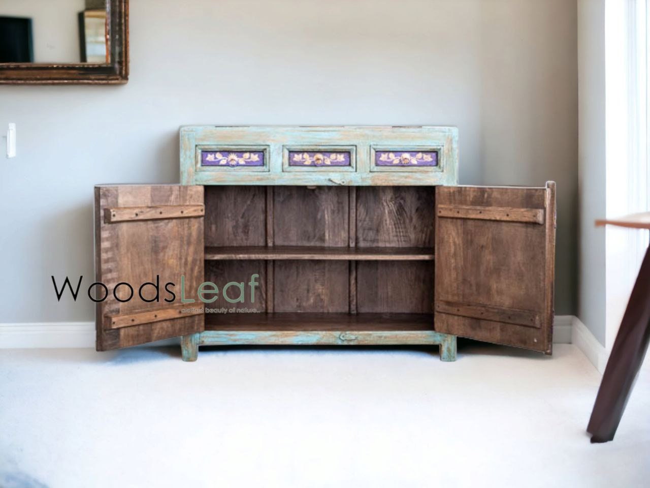 Joel Solid Wood Cabinet