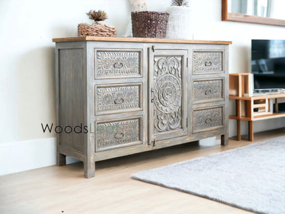 Talia Solid Wood Cabinet