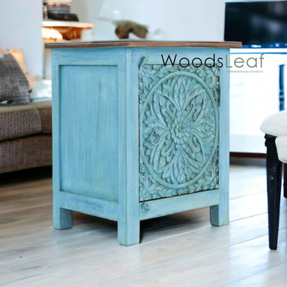 Azara Hand Carved Bedside