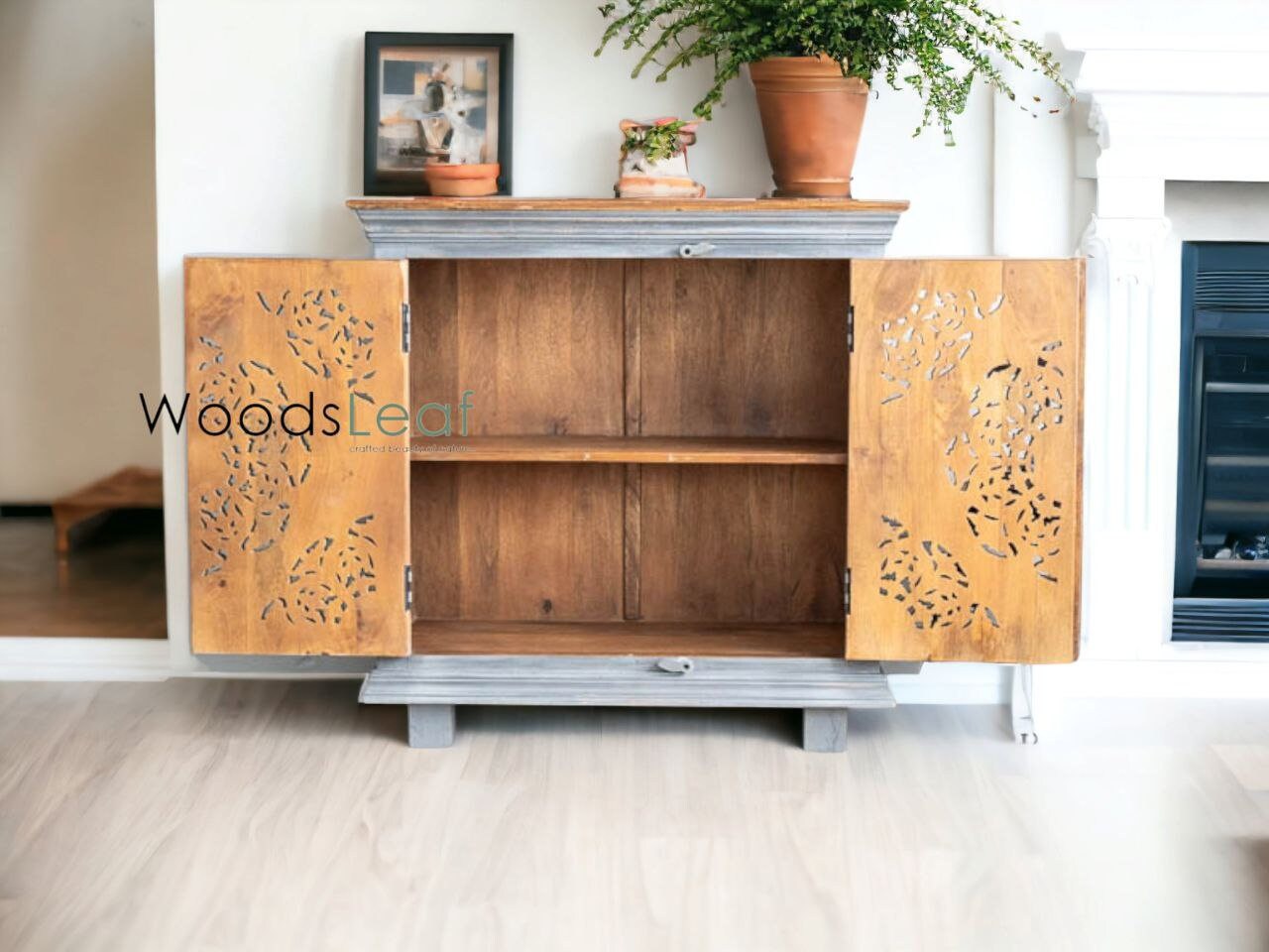 Peter Solid Wood Cabinet