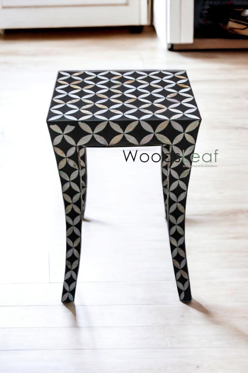 Oryah Bone Inlay End Table