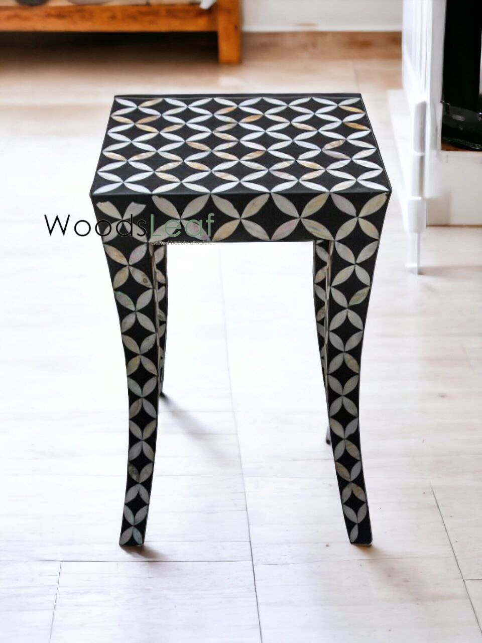 Oryah Bone Inlay End Table