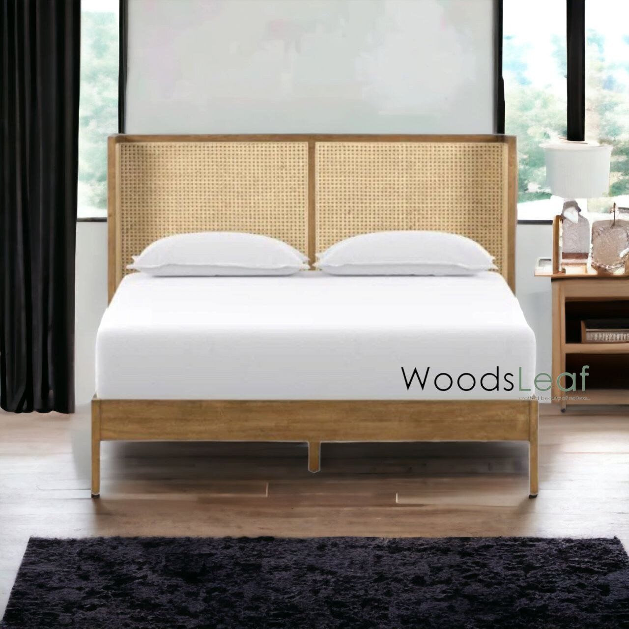 Agnes Solid Wood Bed