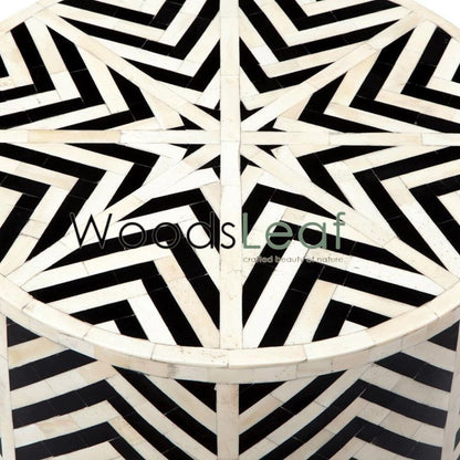 Lorena Bone Inlay End Table