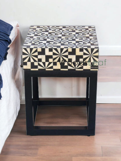 Amiri Bone Inlay Bedside