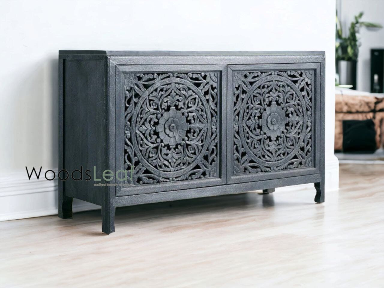 Aiyana Solid Wood Cabinet